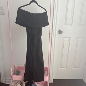 Elegant Black Off-Shoulder Dress